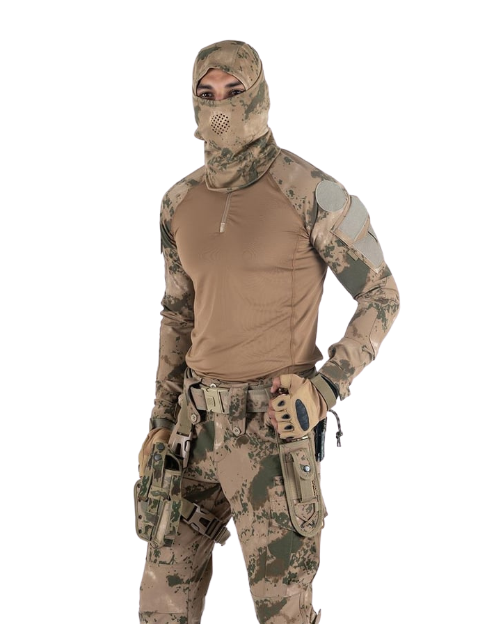 Combat Balaklava Kar Maskesi - Kamuflaj