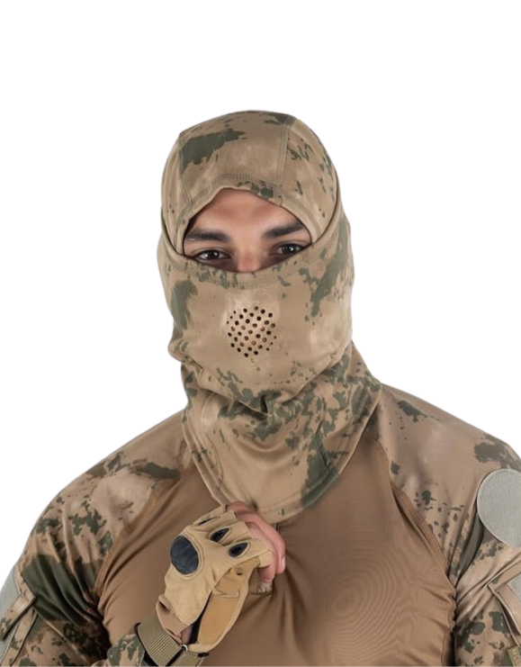 Combat Balaklava Kar Maskesi - Kamuflaj