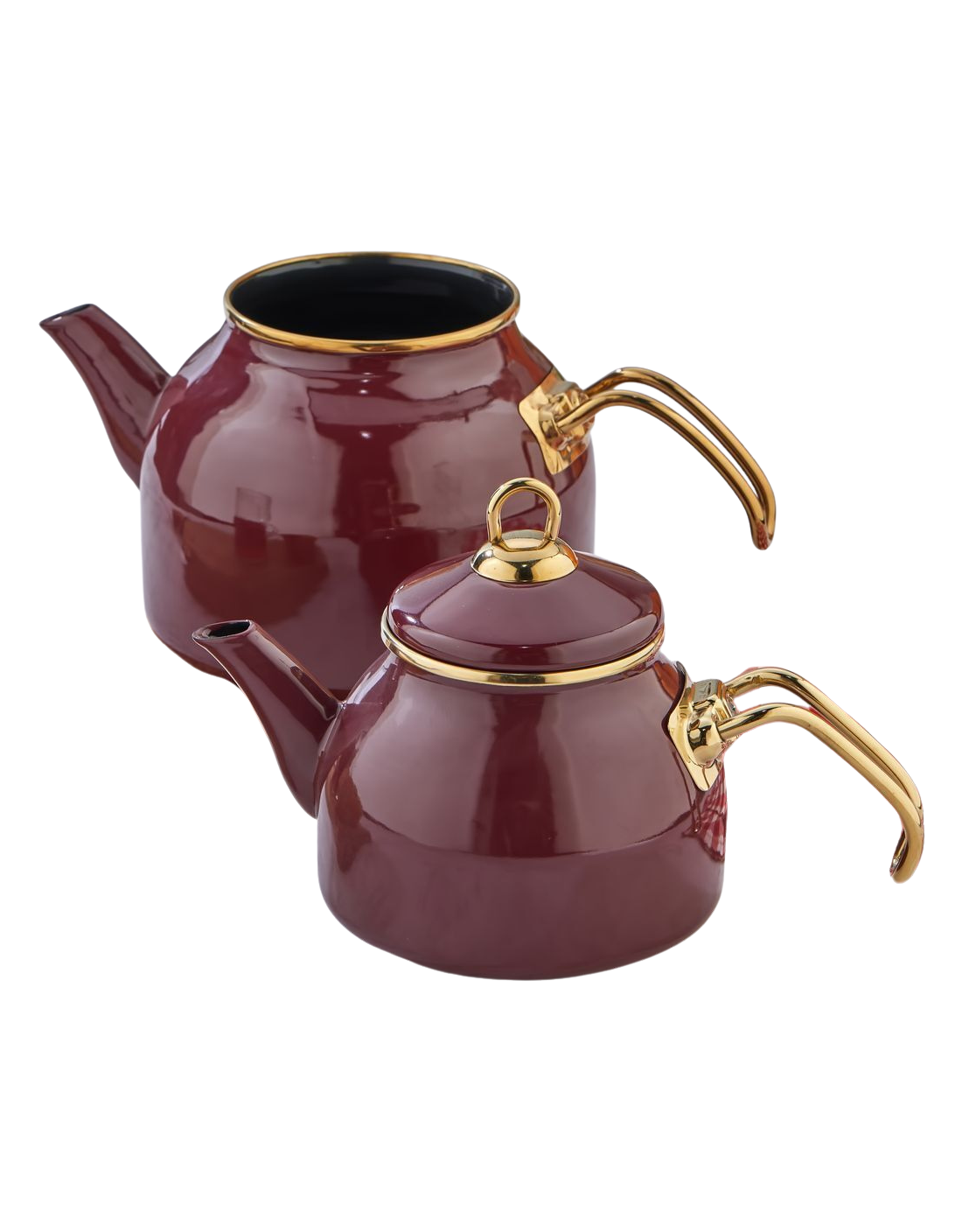 Emaye Çaydanlık 3 Parça Set – 1 + 2 Litre