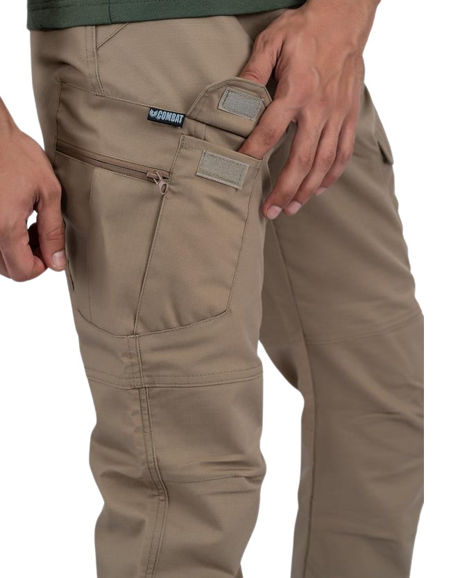 Combat Kargo Pantolon Ripstop - Bej