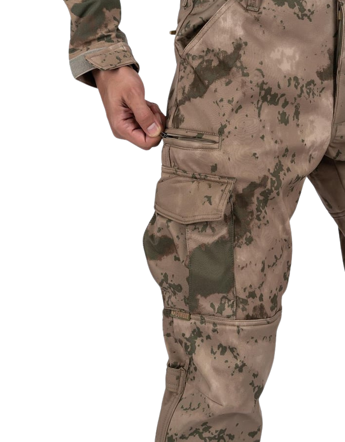 Combat Softshell Outdoor Pantolon - Kamuflaj