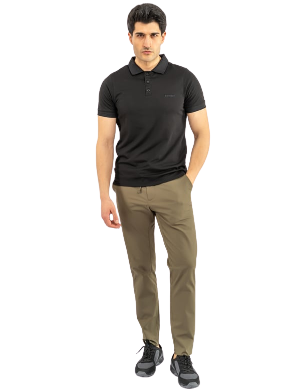 Combat Polo Yaka T-Shirt - Siyah