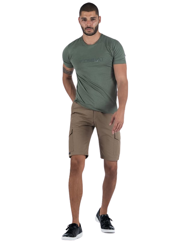 Combat Kargo Cepli Şort - Bej