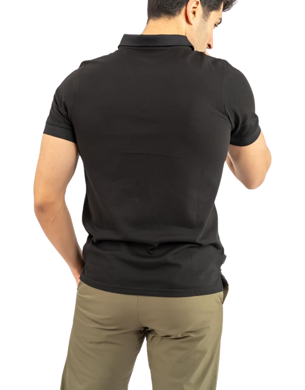 Combat Polo Yaka T-Shirt - Siyah