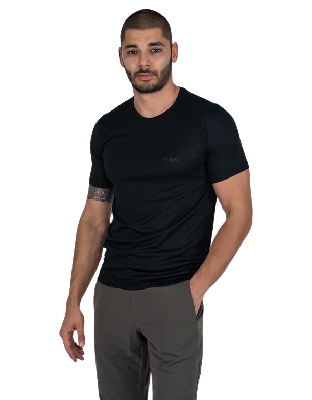Combat Outdoor Sporcu T-Shirt - Siyah