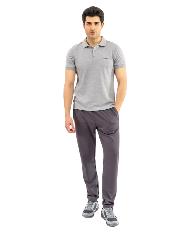 Combat Polo Yaka T-Shirt - Gri