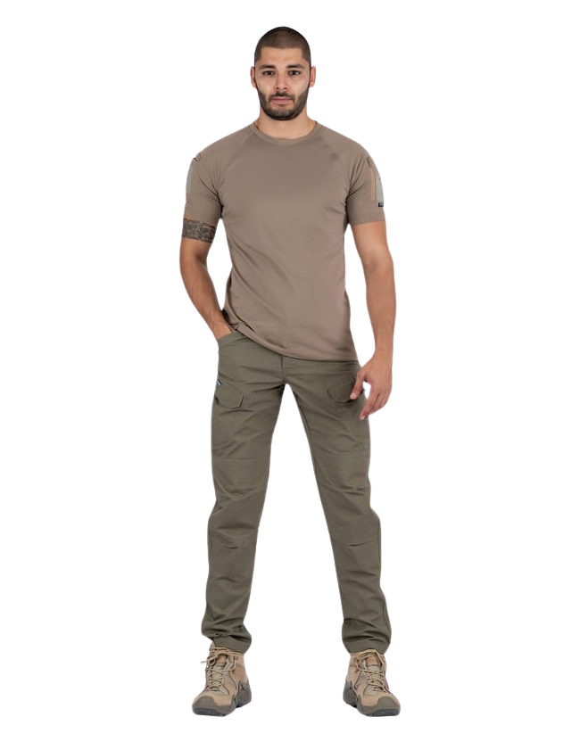 Combat Tactical T-Shirt Kısa Kol - Bej