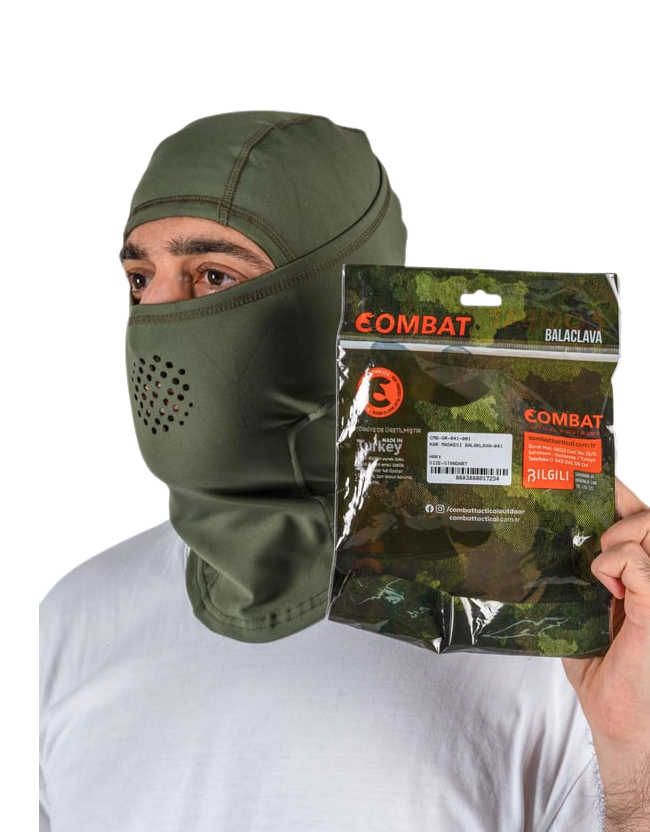 Combat Balaklava Kar Maskesi - Haki