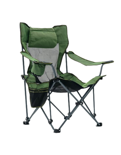 Katlanabilir Kamp Sandalyesi Yastıklı - Yeşil