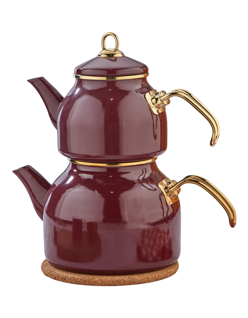 Emaye Çaydanlık 3 Parça Set – 1 + 2 Litre