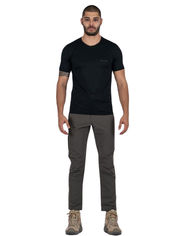 Combat Outdoor Sporcu T-Shirt - Siyah