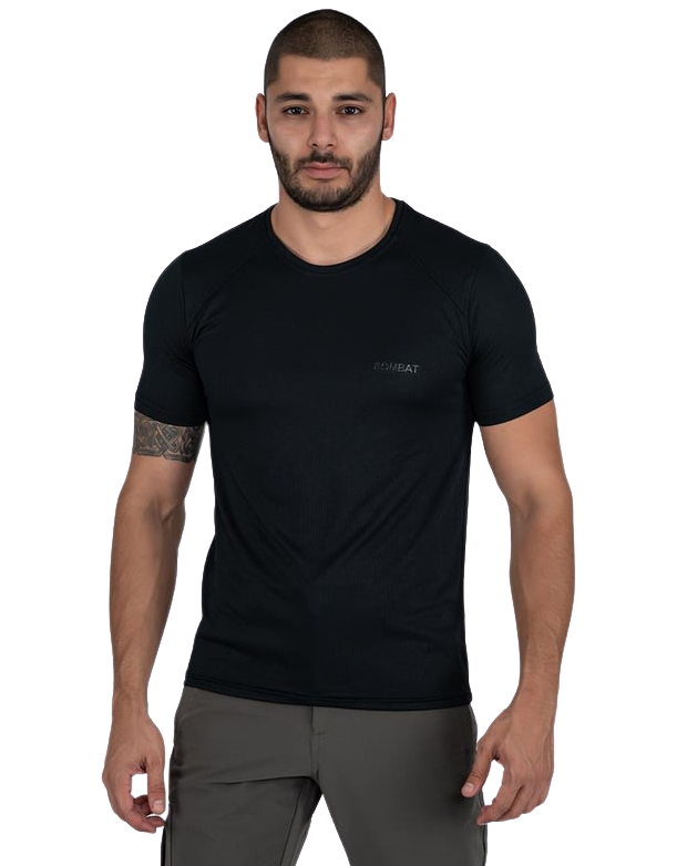 Combat Outdoor Sporcu T-Shirt - Siyah