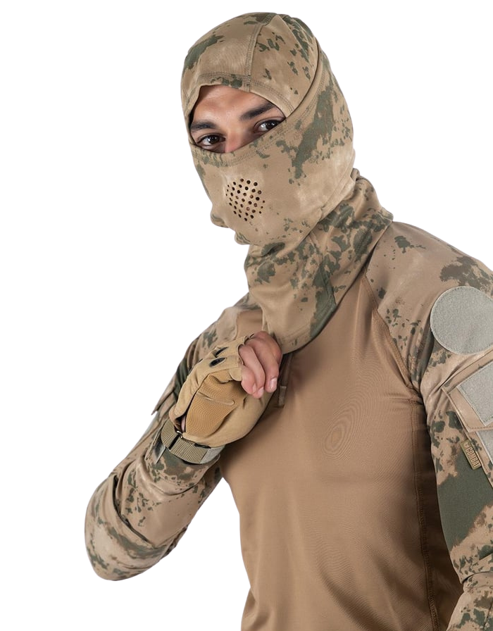 Combat Balaklava Kar Maskesi - Kamuflaj