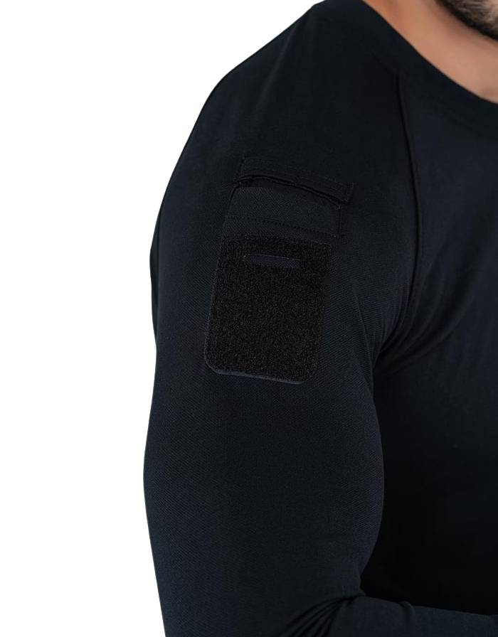 Combat Tactical T-Shirt Uzun Kol - Siyah