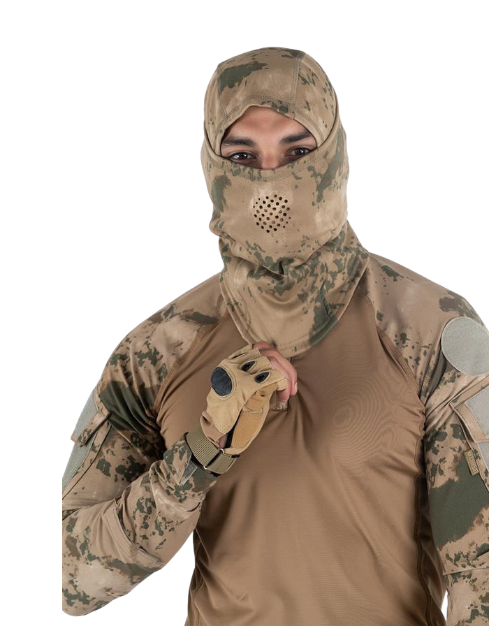 Combat Balaklava Kar Maskesi - Kamuflaj