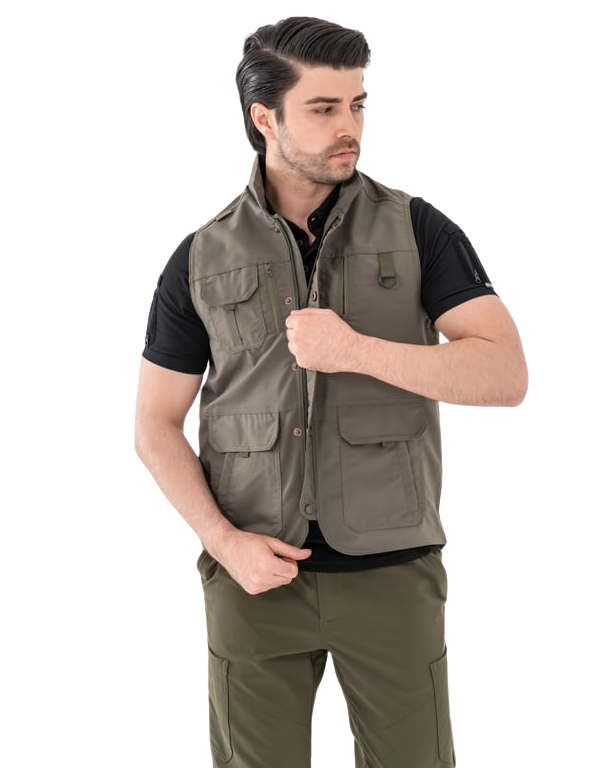 Combat Yelek Avcı Model - Haki