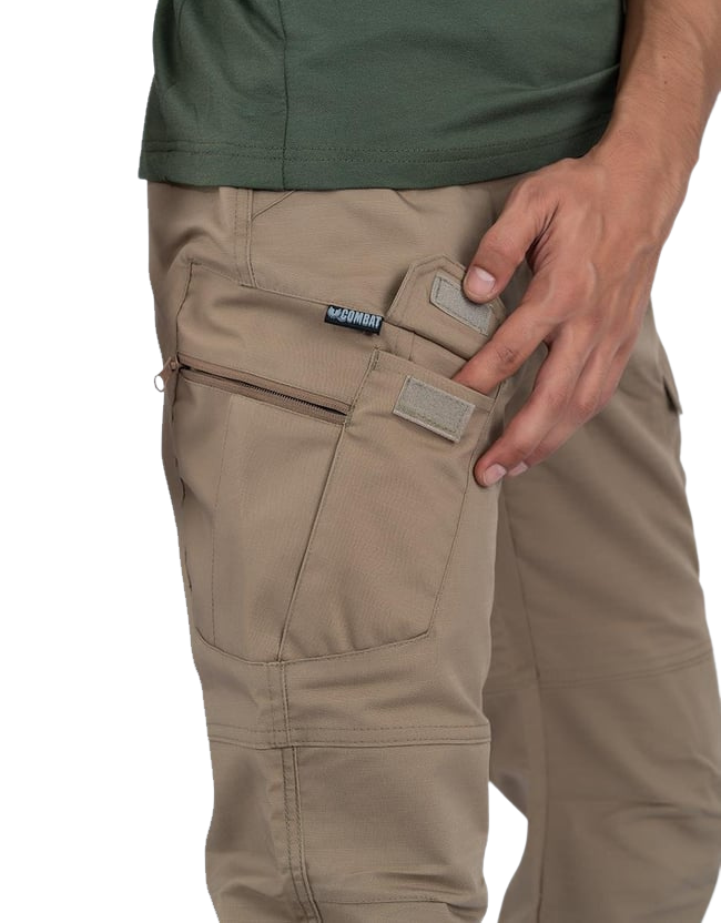 Combat Kargo Pantolon Ripstop - Bej