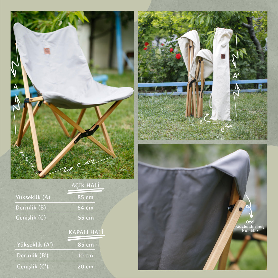 Campcrafted Ahşap Kamp Sandalyesi