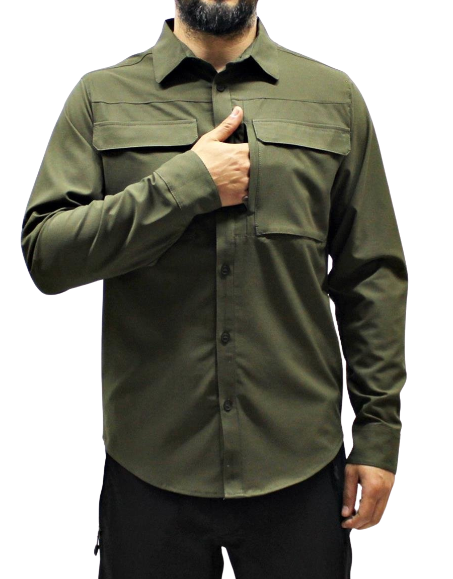 Mudwill Outdoor Likralı Gömlek - Haki