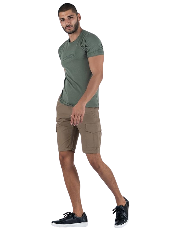 Combat Kargo Cepli Şort - Bej