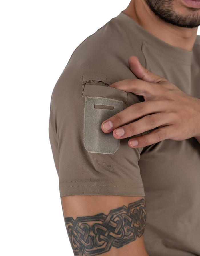 Combat Tactical T-Shirt Kısa Kol - Bej