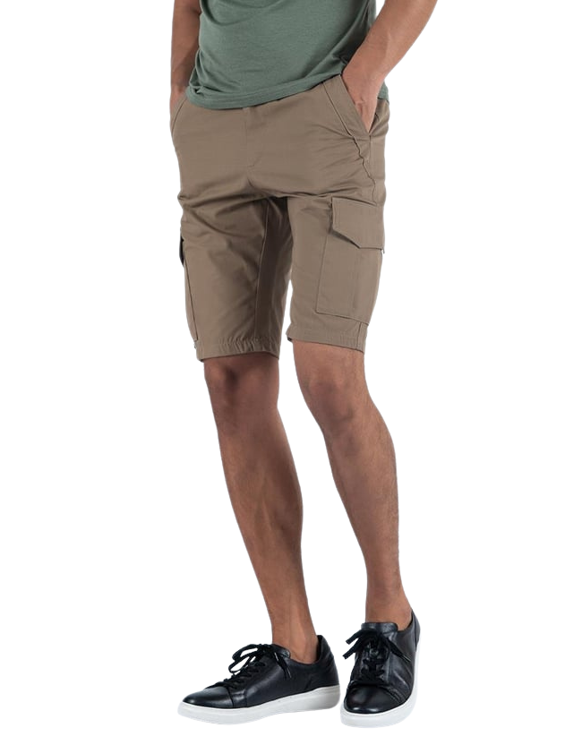 Combat Outdoor Kargo Cepli Şort - Bej