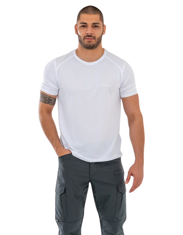 Combat Outdoor Sporcu T-Shirt - Beyaz