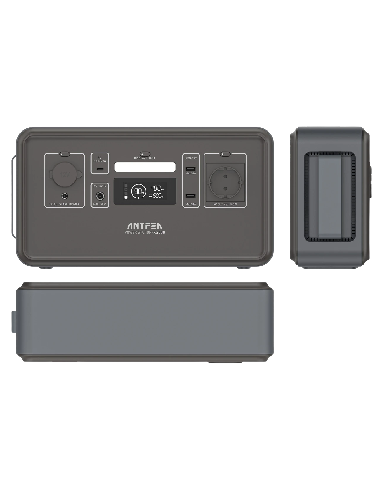 Antfea XS500F Taşınabilir Güç Sistemi – 500W, 448Wh, LiFePO₄ Batarya