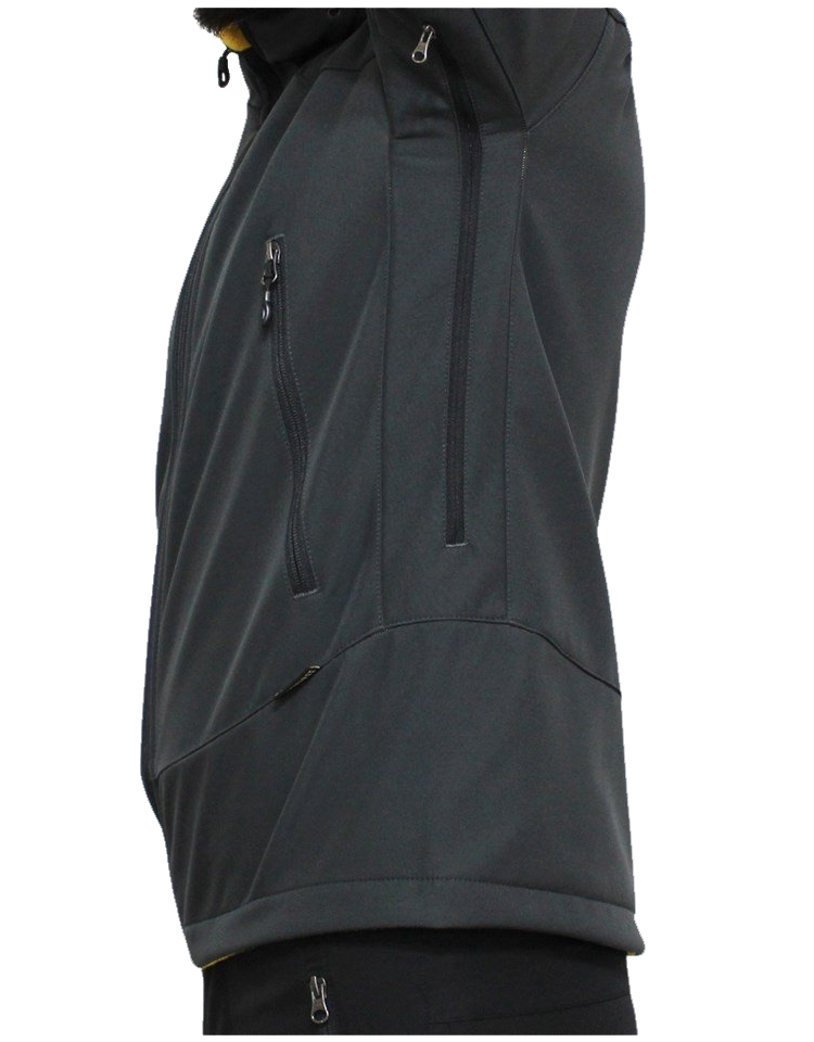 Mudwill Kapşonlu Softshell Mont Ceket – Antrasit | 10.000 mm Su Geçirmez & Rüzgar Koruma