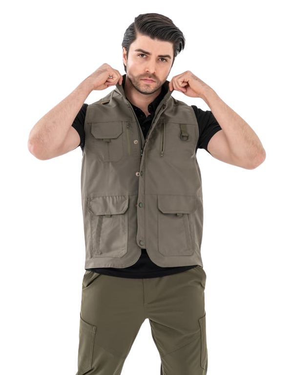 Combat Yelek Avcı Model - Haki