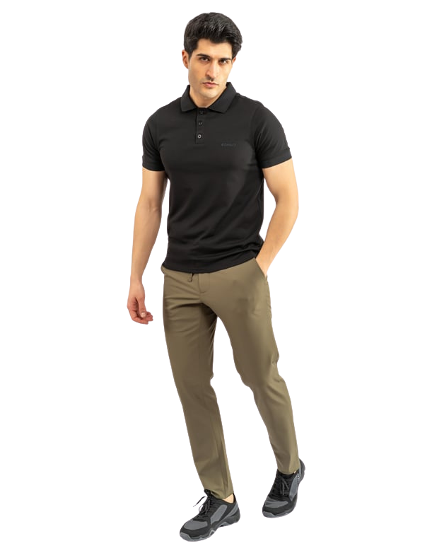 Combat Polo Yaka T-Shirt - Siyah