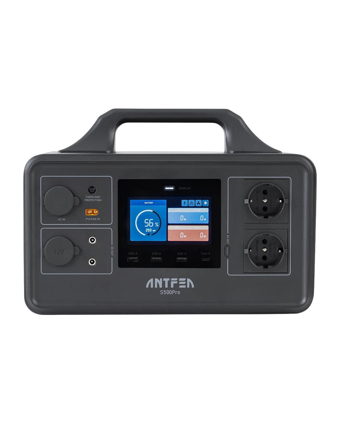 Antfea S500Pro Taşınabilir Güç Sistemi – 500W | 518Wh LiFePO₄ Batarya