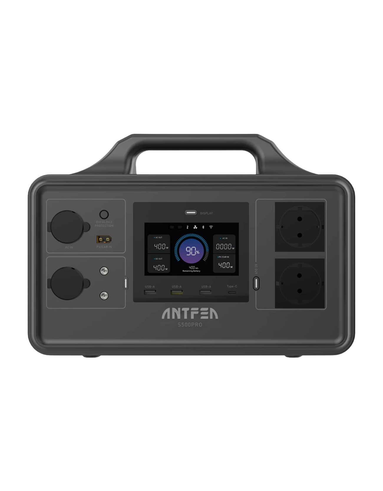 Antfea S500Pro Taşınabilir Güç Sistemi – 500W | 518Wh LiFePO₄ Batarya