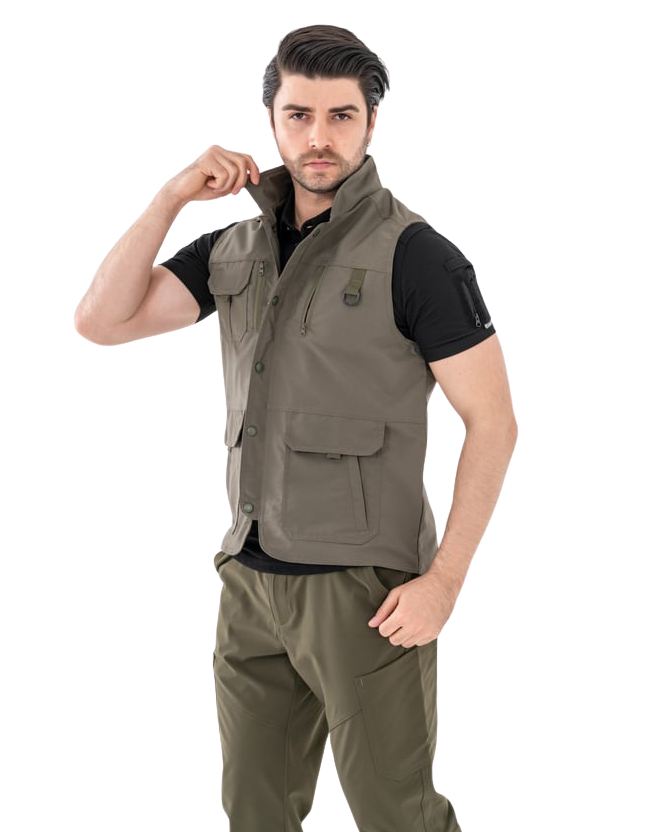 Combat Yelek Avcı Model - Haki
