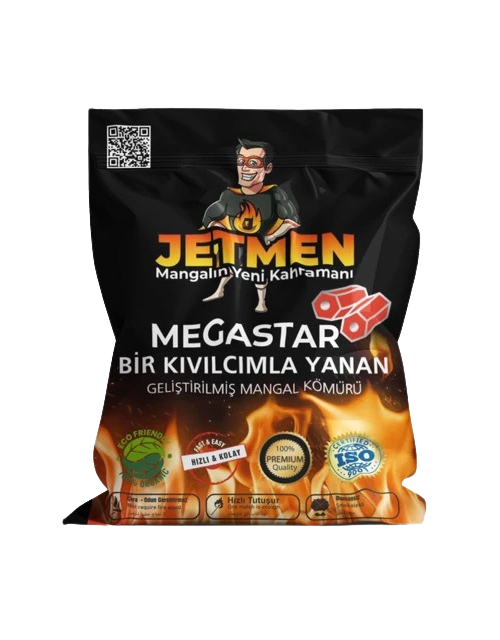Jetmen Geliştirilmiş Pro Mangal Kömürü (1+1 KG)