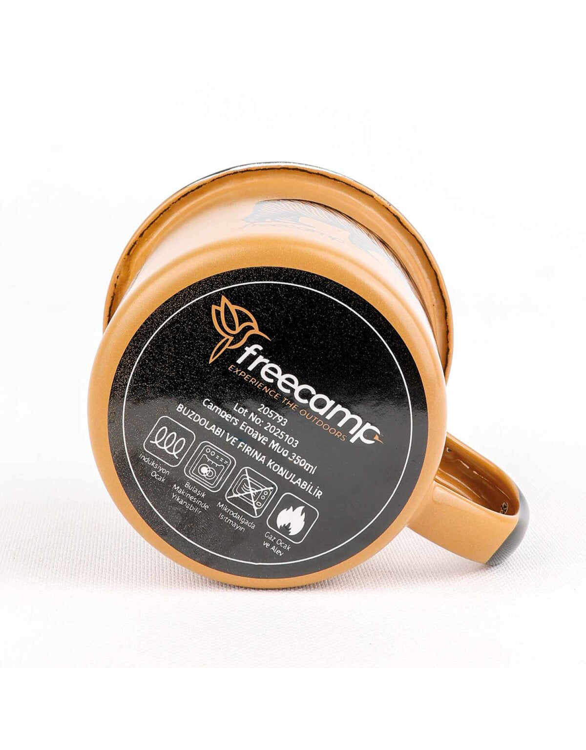 FreeCamp Emaye Kupa 350ml - Bej