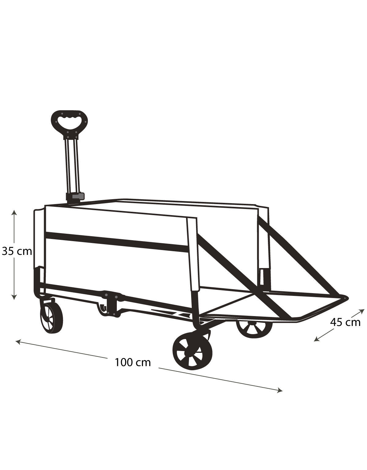 FreeCamp Nest 250 Katlanır Wagon Araba