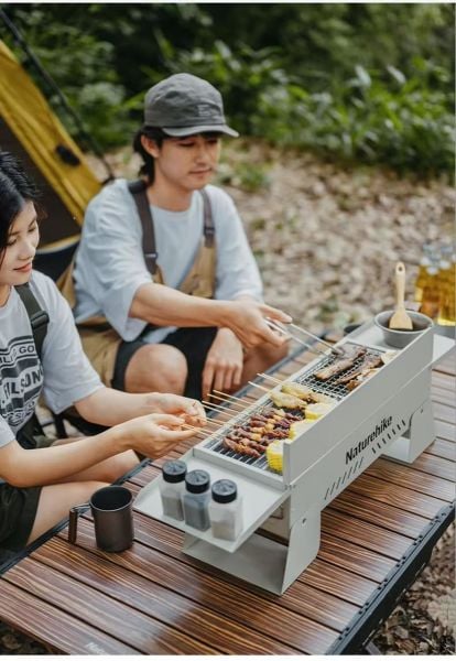 Naturehike Grill Barbecue + Katlanabilir Masalı - Sandstone