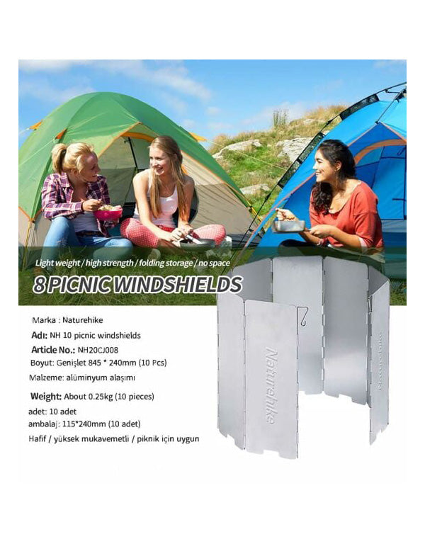 Naturehike Katlanır Rüzgar Kesici - 10 Dilim