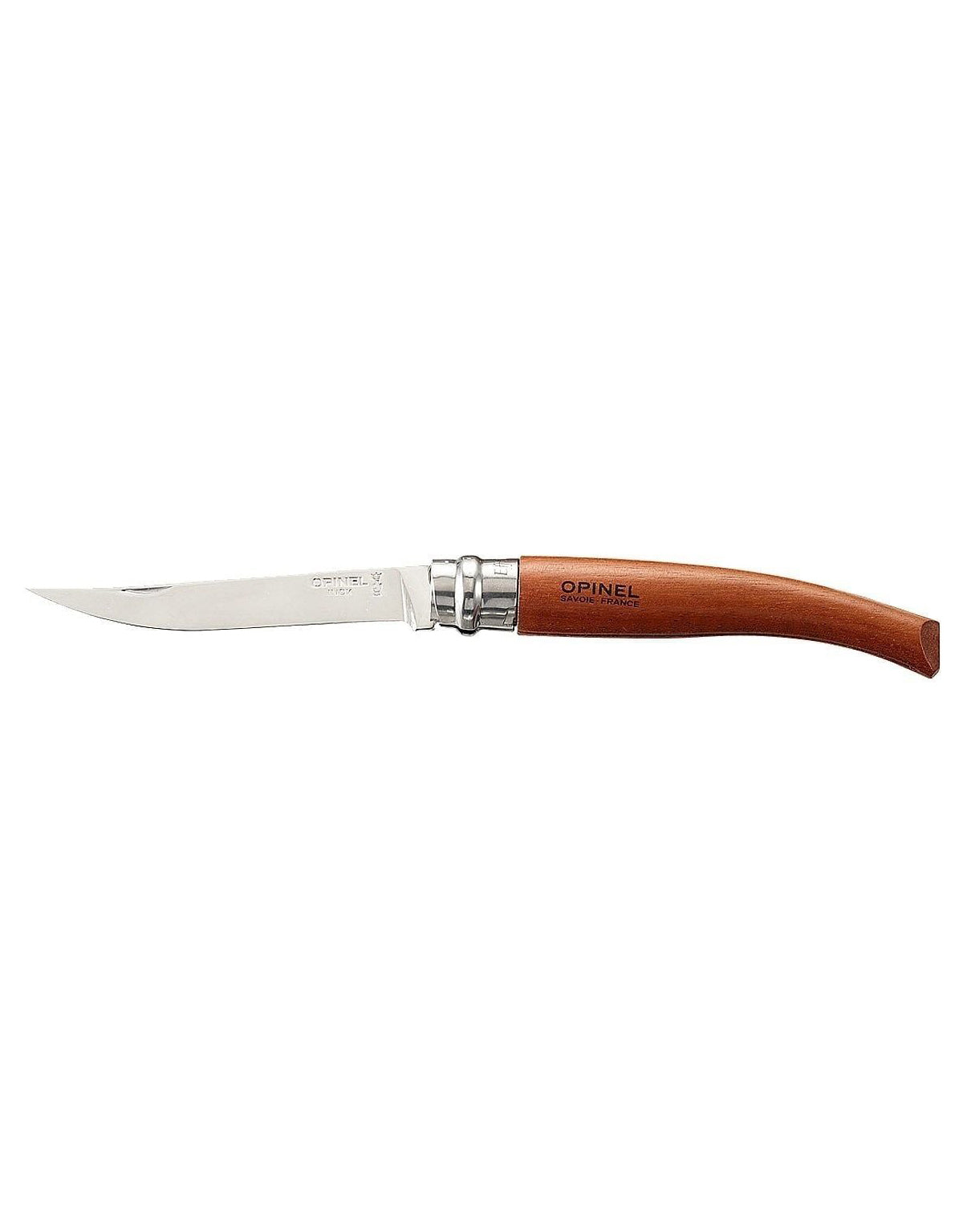 Opinel Inox Bubinga Saplı Fleto No.10 Çakı – 10 cm Bıçak, Virobloc Kilit Sistemi