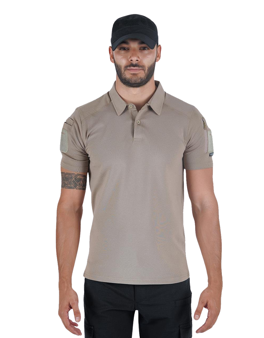 Combat Tactical Polo T-Shirt Kısa Kol - Bej