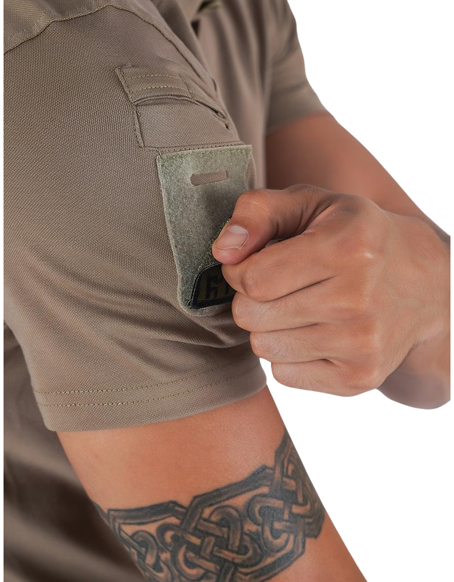 Combat Tactical Polo T-Shirt Kısa Kol - Bej