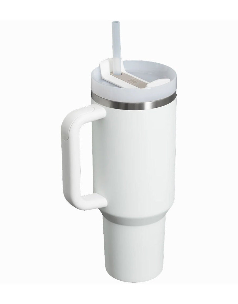 Stanley Quencher Pipetli Termos Bardak 1.18 Lt - Buz Beyazı