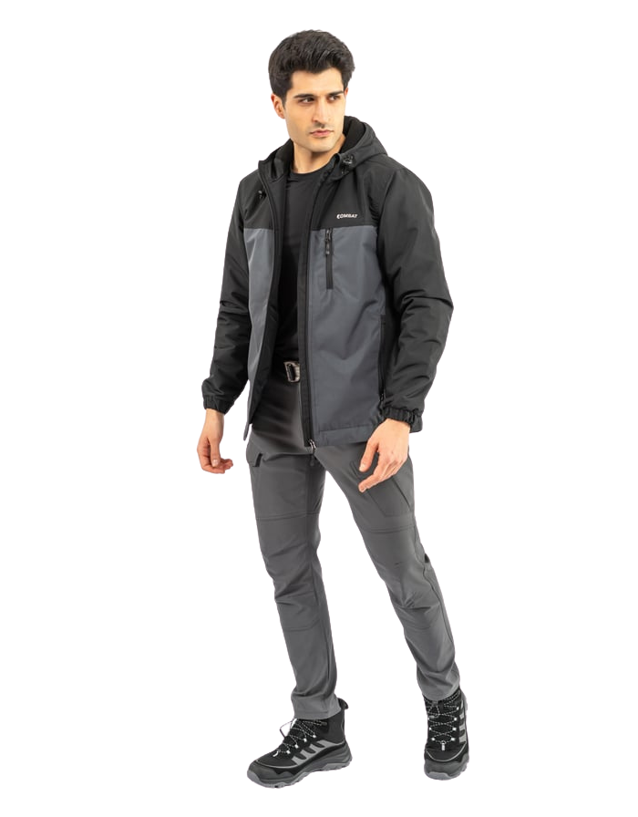 Combat Kışlık Outdoor Mont - Siyah Antrasit