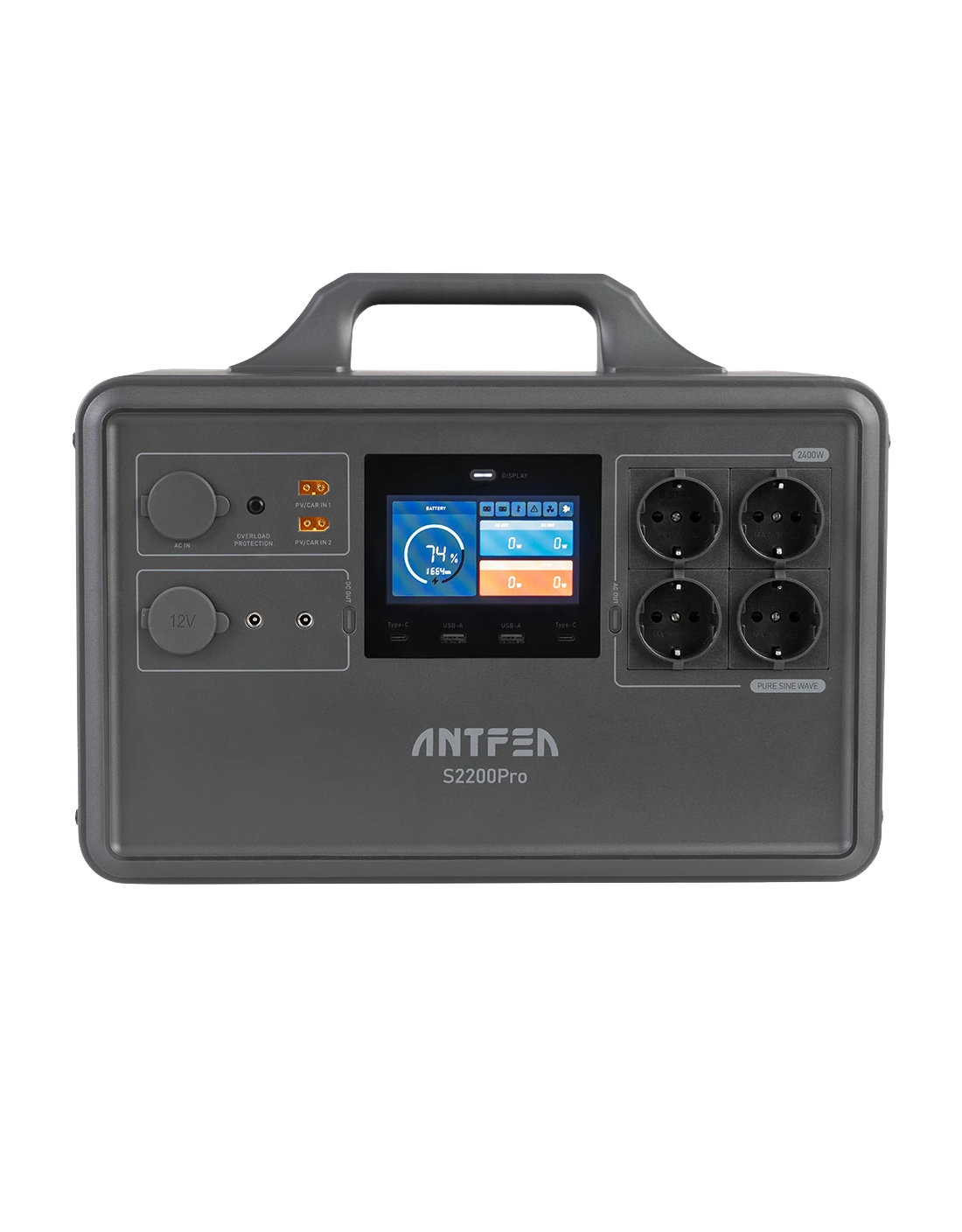 Antfea S2200Pro Taşınabilir Güç Kaynağı – 2400W | 2240Wh LiFePO₄ Batarya