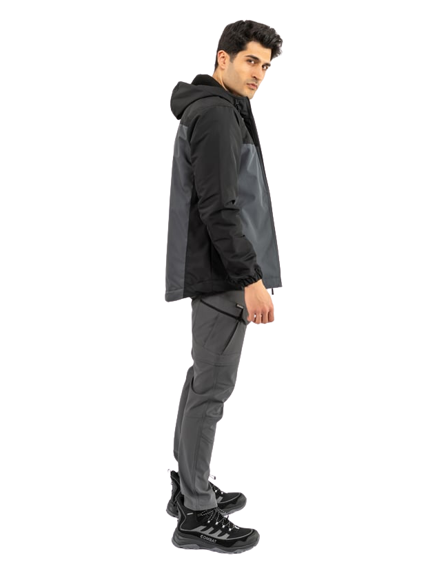 Combat Kışlık Outdoor Mont - Siyah Antrasit