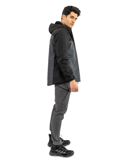 Combat Kışlık Outdoor Mont - Siyah Antrasit