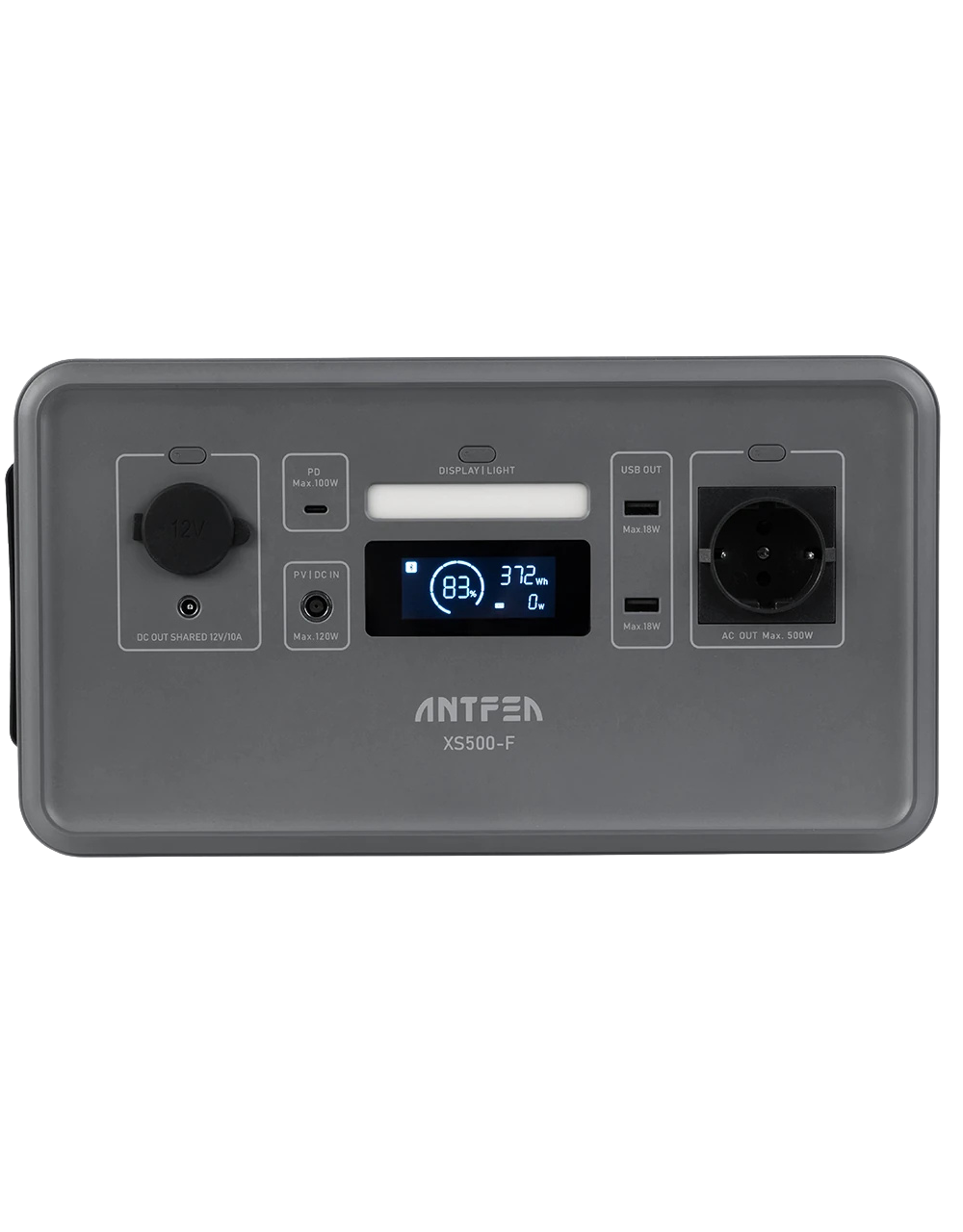 Antfea XS500F Taşınabilir Güç Sistemi – 500W, 448Wh, LiFePO₄ Batarya