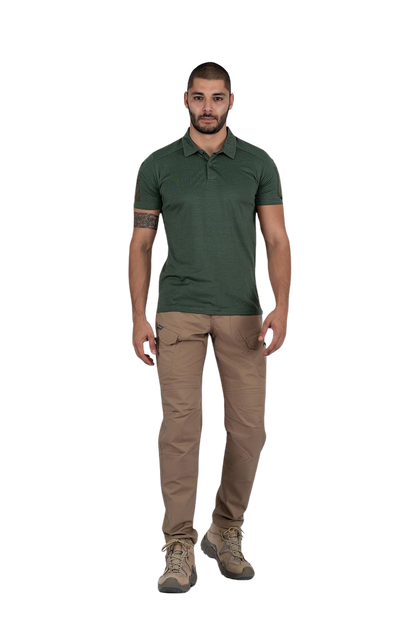 Combat Outdoor Tactical T-Shirt Kısa Kol - Haki