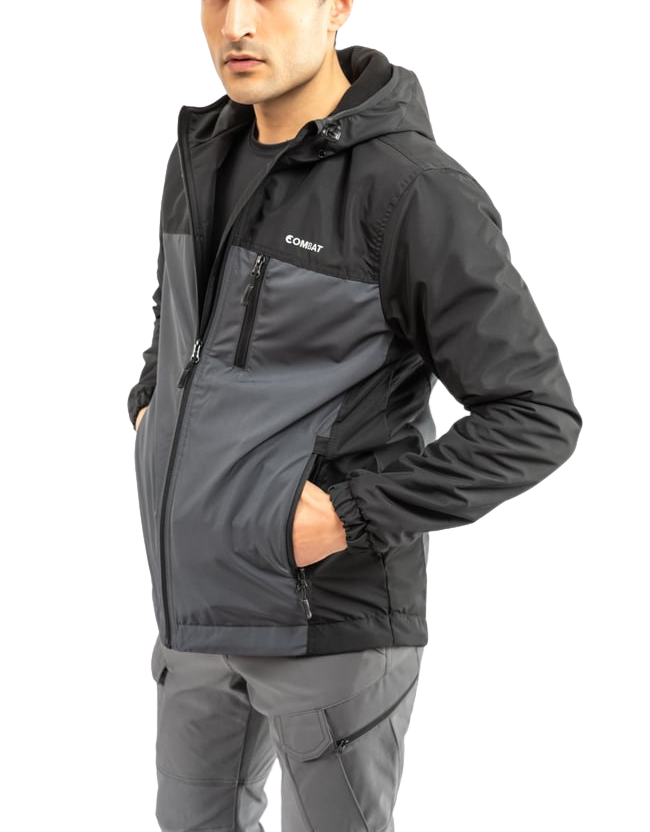 Combat Kışlık Outdoor Mont - Siyah Antrasit